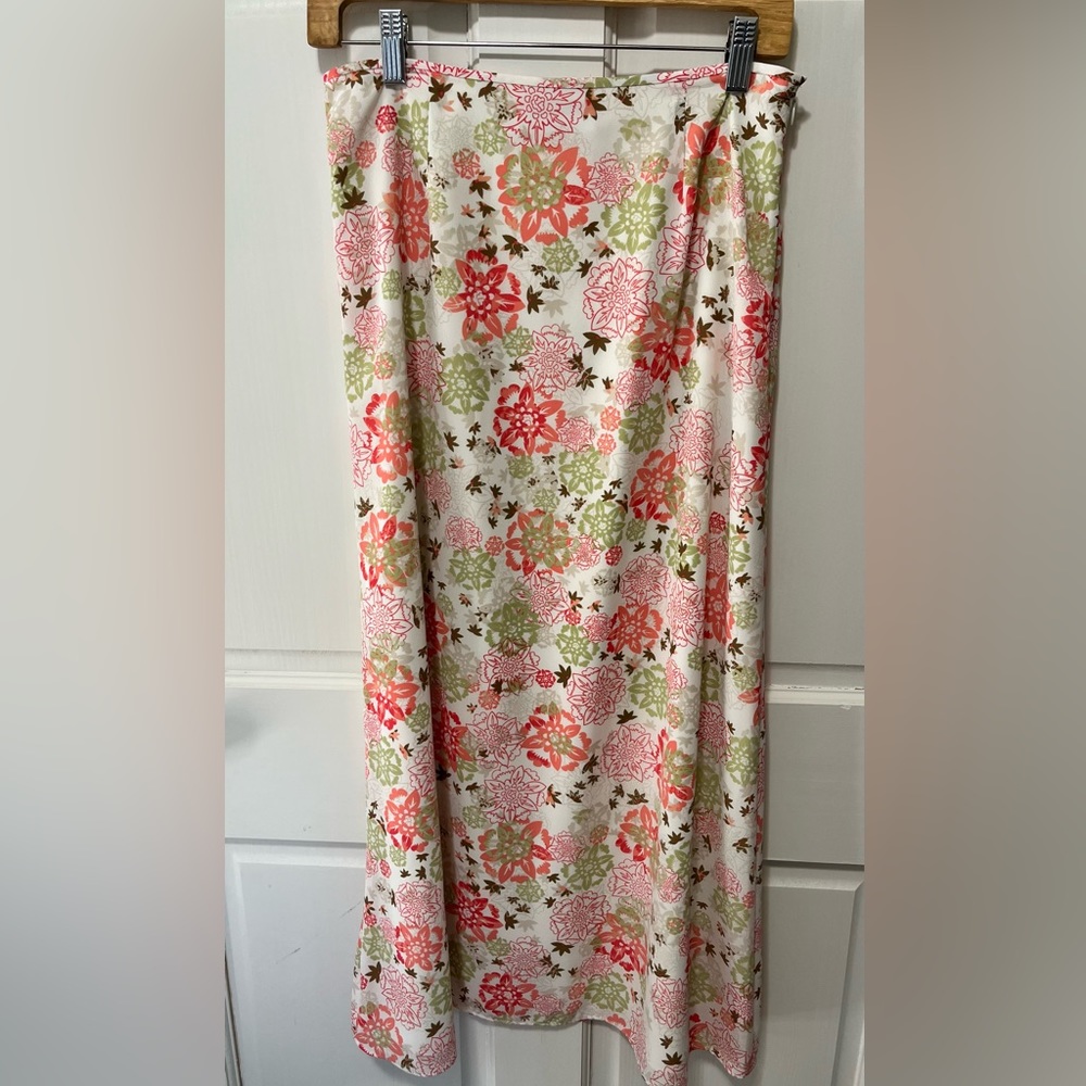 Pendleton women’s floral cream green maxi skirt summer Easter size 6 small - Picture 1 of 4